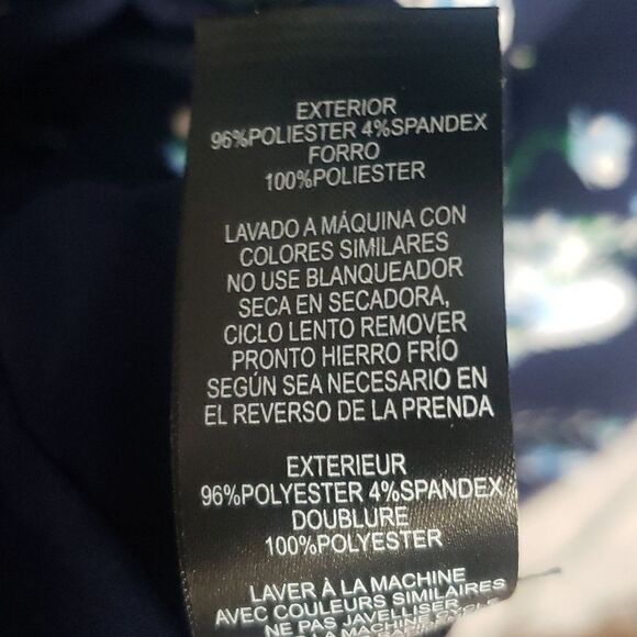 JH Navy Blue Floral Dress - Picture 9 of 12